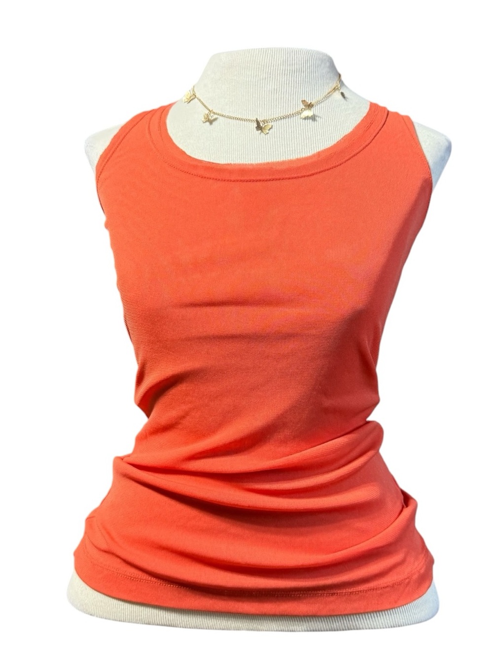 95% Modal Sheer Women’s Sleeveless Tank Top - Coral